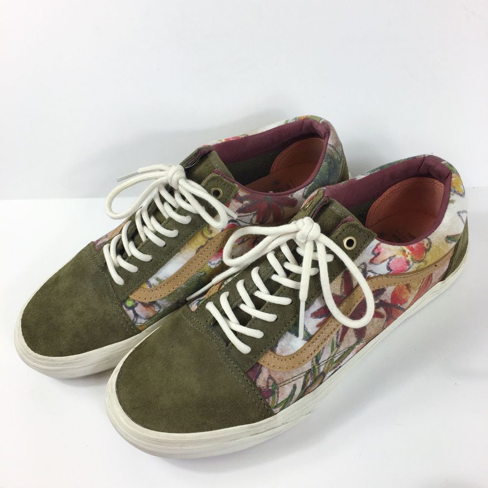 VANS CA Old Skool Reissue Floral Camo Dark Olive - Picture 2 of 7